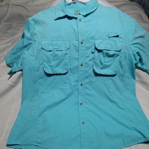 Teal Fishing shirt